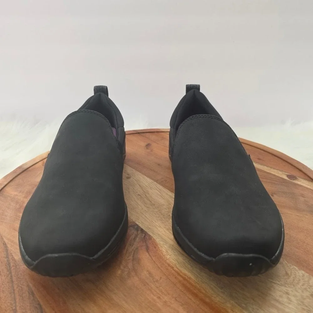 Ryka Echo Slip On‎ Black Casual Walking Shoes Womens 7.5 M RE-ZORB LITE Sneakers